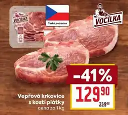Billa Vepřová krkovice s kostí – plátky • nabídka