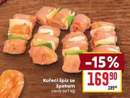 Billa Kuřecí špíz se špekem nabídka