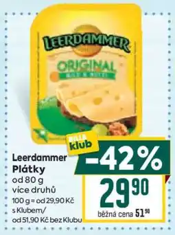 Billa Leerdammer plátky nabídka