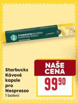 Billa Starbucks Kávové kapsle pro Nespresso nabídka