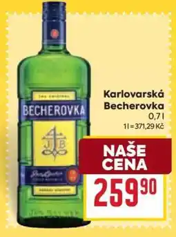 Billa Karlovarská Becherovka 0,7l nabídka