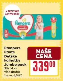 Billa Pampers Pants Dětské kalhotky Jumbo pack nabídka