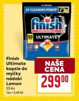 Billa Finish Ultimate kapsle do myčky nádobí Lemon nabídka