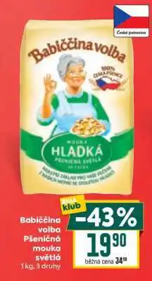 Billa Babiččina volba Pšeničná mouka světlá nabídka