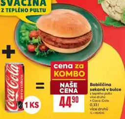 Billa Babiččina sekaná v bulce + Coca-Cola nabídka