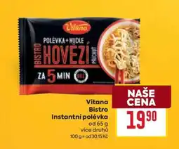 Billa Vitana Bistro Instantní polévka nabídka