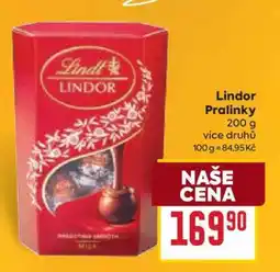 Billa Lindor pralinky nabídka