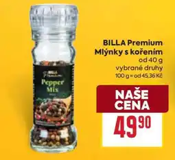 Billa BILLA Premium Mlýnky s kořením nabídka