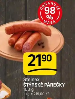 Flop Steinex Štýrské párečky nabídka