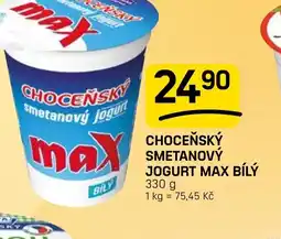 Flop Choceňský smetanový jogurt max bílý nabídka