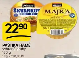 Flop Paštika hamé nabídka