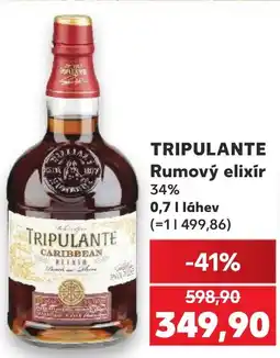 Kaufland TRIPULANTE Rumový elixír 34% nabídka