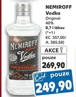 Kaufland NEMIROFF Vodka Original 40% nabídka
