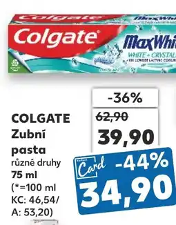Kaufland COLGATE Zubní pasta nabídka
