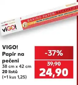 Kaufland VIGO! Papír na pečení nabídka