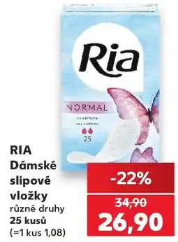 Kaufland RIA Dámské slipové vložky nabídka