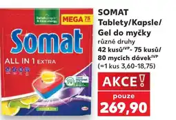 Kaufland SOMAT Tablety/Kapsle/ Gel do myčky nabídka