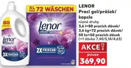Kaufland LENOR Prací gel/prášek/ kapsle nabídka