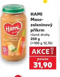Kaufland HAMI Maso- zeleninový příkrm nabídka