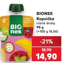 Kaufland BIONEK Kapsička nabídka
