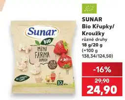 Kaufland SUNAR Bio Křupky/ Kroužky nabídka