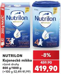 Kaufland NUTRILON Kojenecké mléko nabídka