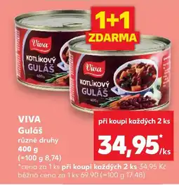 Kaufland VIVA Guláš nabídka