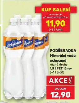 Kaufland PODĚBRADKA Minerální voda ochucená nabídka