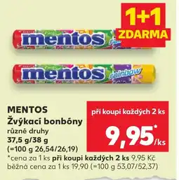 Kaufland MENTOS Žvýkací bonbóny nabídka