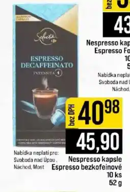 Jip Nespresso kapsle Espresso bezkofeinové 10 ks nabídka