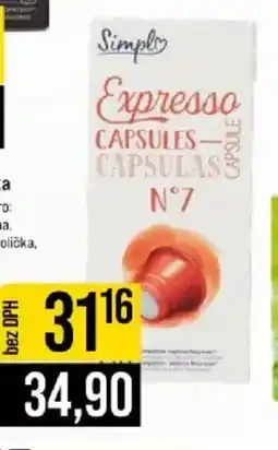 Jip Nespresso kapsle Expresso 10 ks nabídka
