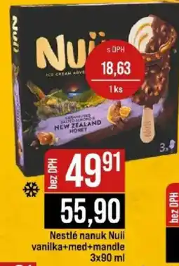 Jip Nestlé nanuk Nuii vanilka+med+mandle nabídka