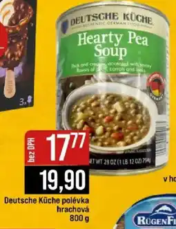 Jip Deutsche Küche polévka hrachová nabídka