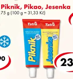 CBA Piknik, Pikao, Jesenka nabídka