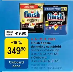 Tesco Finish Kapsle do myčky na nádobí nabídka