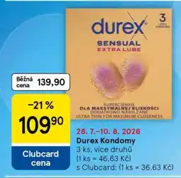 Tesco Durex kondomy nabídka