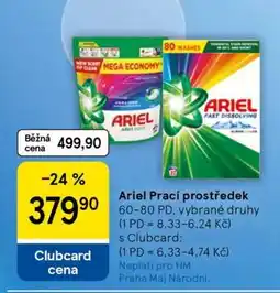 Tesco Ariel prací prostředek nabídka