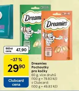 Tesco Dreamies pochoutky pro kočky nabídka