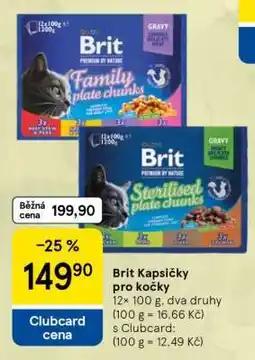 Tesco Brit Kapsičky pro kočky nabídka