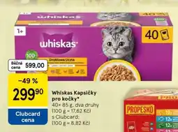 Tesco Whiskas kapsičky pro kočky nabídka