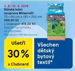 Tesco Dětská ložní souprava Minecraft nabídka