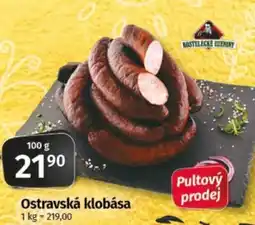 COOP TIP Ostravská klobása nabídka