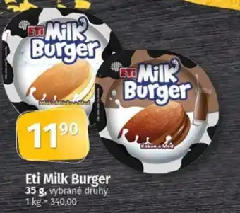COOP TIP Eti Milk Burger nabídka