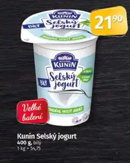 COOP TIP Kunín Selský jogurt nabídka