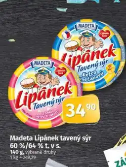 COOP TIP Madeta Lipánek tavený sýr 60%/64% t.v.s nabídka