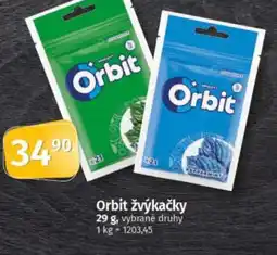COOP TIP Orbit žvýkačky nabídka