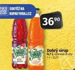 COOP TIP Dobrý sirup nabídka