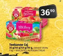 COOP TIP Teekanne čaj nabídka