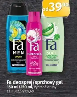 COOP TIP Fa deosprej/sprchový gel nabídka