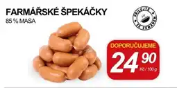 ZEMAN Farmářské špekáčky nabídka